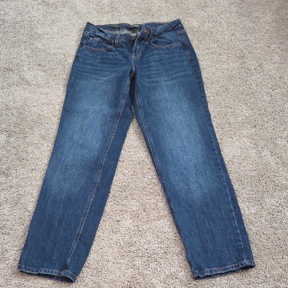 Classic Women's Dark Blue Straight-Leg Jeans